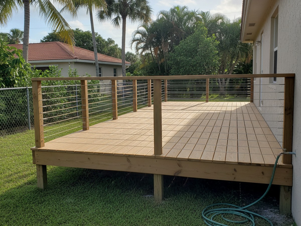 Custom Deck Design completed by New Look Deck Co in Winter Haven, FL