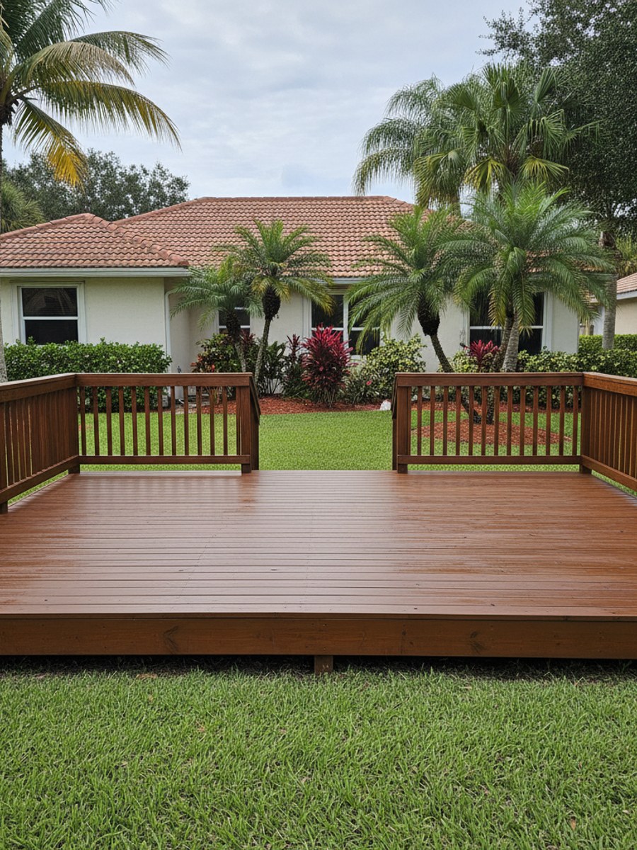 Pool Deck Building completed by New Look Deck Co in Bartow, FL